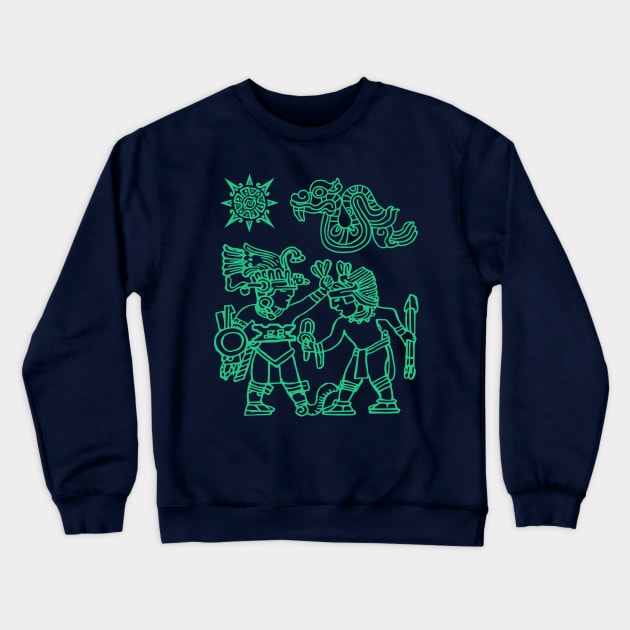 Aztec Maya Traditional Native Crewneck Sweatshirt by soulfulprintss8